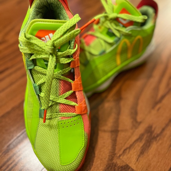 Adidas Dame 6 McDonald Sneakers New w/Box Men 7.5 - Picture 4 of 6